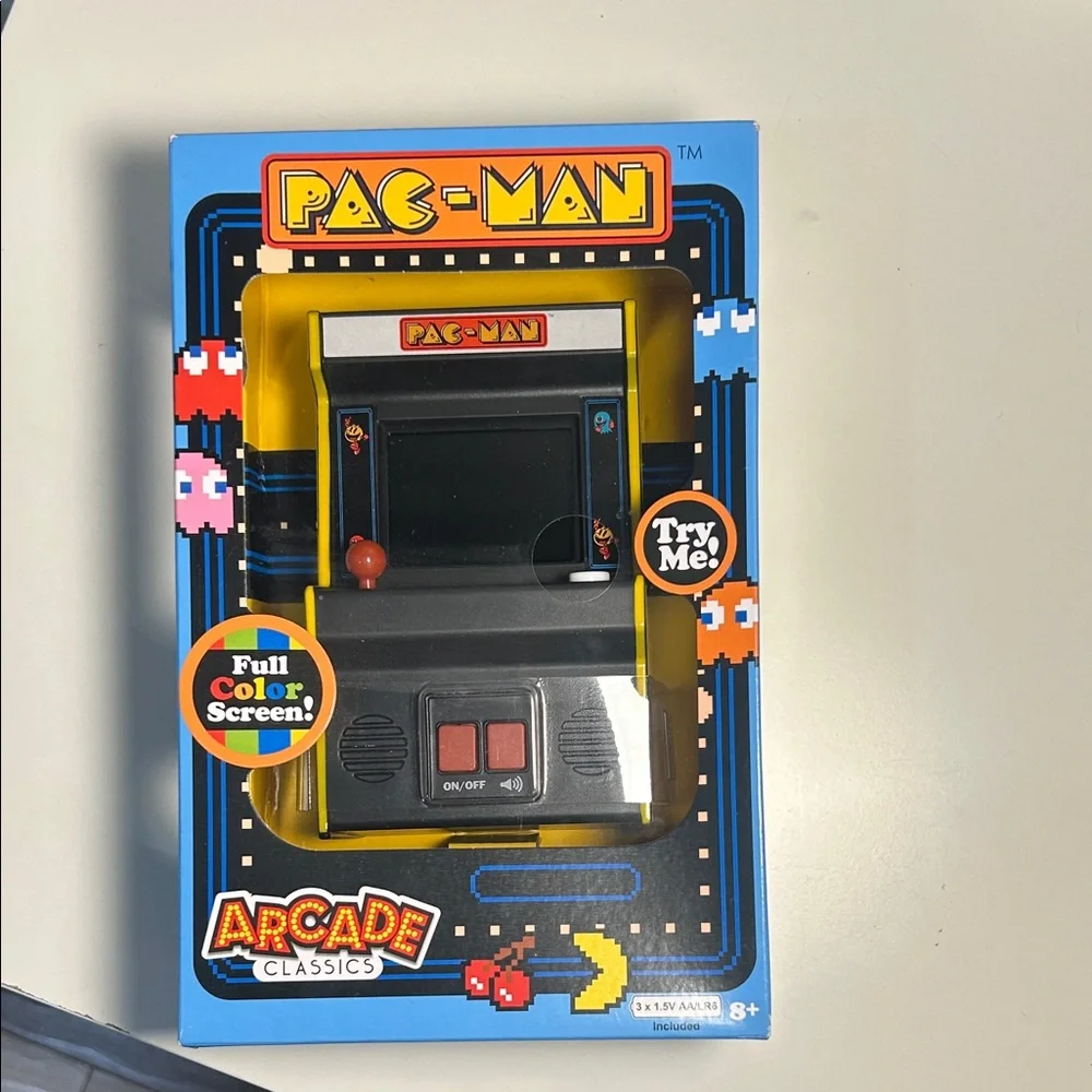 Pac-Man Handheld Console - Classic Black and Yellow